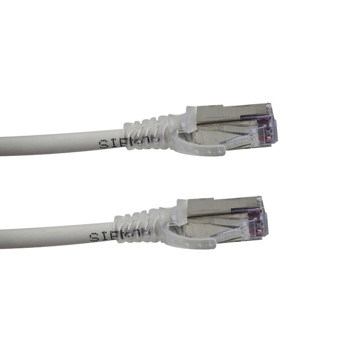 Patch Cord "Skinny" Cat6A Blindado S/FTP, 7ft, Diámetro Reducido 28 AWG, Color Blanco