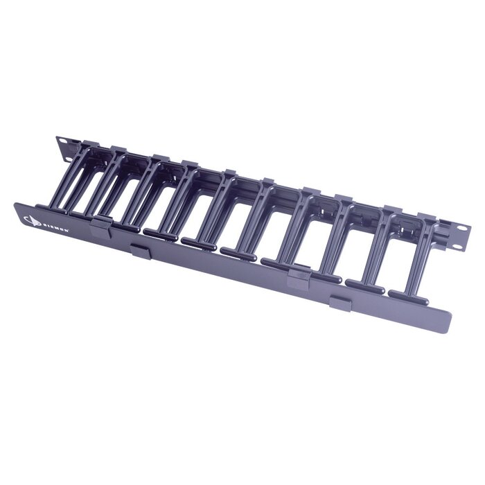 Organizador de Cable Horizontal RouteIT, Sencillo, Para Rack de 19in, 4in de profundidad, 1UR