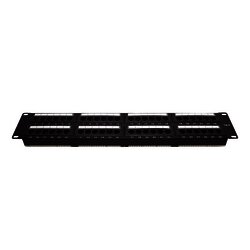 Patch panel UTP de 48 puertos Cat6, 19in, 2U, con barra para organizar cable
