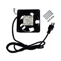 Ventilador 110 Vca de 12 x 12 cm con Cable y Clavija.