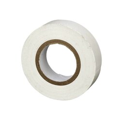 Cinta Eléctrica para Aislar, de PVC, Uso General, Grosor de 0.18mm (7 mil), Ancho de 19mm, y 20.12m de Largo, Color Blanco