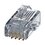 Plug RJ45 Cat5e, Para Cable UTP de Calibres 24-26 AWG, Chapado en Oro de 50 micras, Bolsa de 50 piezas