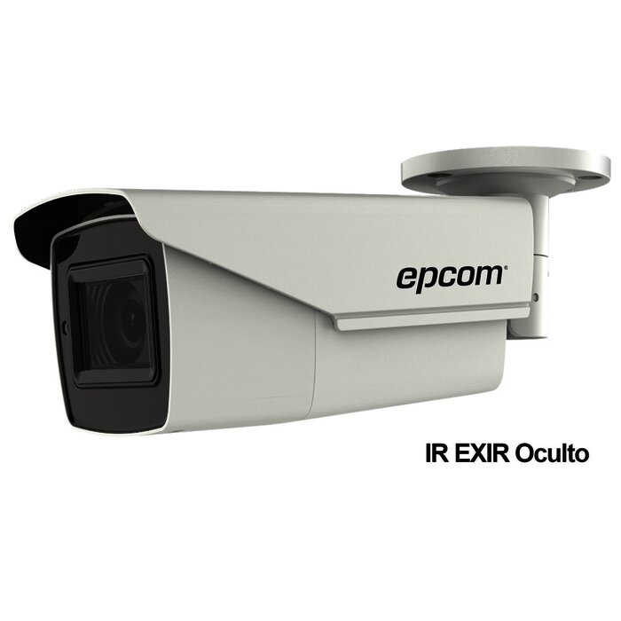 Bala TURBOHD 5 Megapixel / Lente Mot. 2.7 a 13.5 mm / 40 mts IR EXIR / dWDR / 4 Tecnologías (TVI / AHD / CVI / CVBS) / Exterior IP67