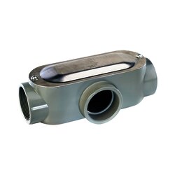 Caja Condulet Tipo: T de 1" (25.4 mm). Incluye tapa y Tornillos.
