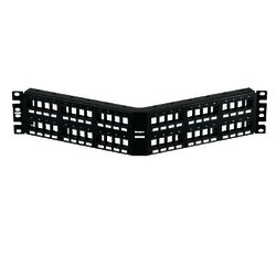 Panel de Parcheo Modular Keystone (Sin Conectores), Angulado, de 48 Puertos, 2UR