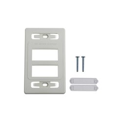 Placa de pared modular MAX, de 6 salidas, color blanco, versión bulk (Sin Empaque Individual)