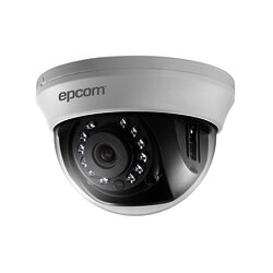 Domo TURBOHD 720p / Gran Angular 92° / Lente 2.8 mm / Híbrida / IR Inteligente 20 mts / Interior