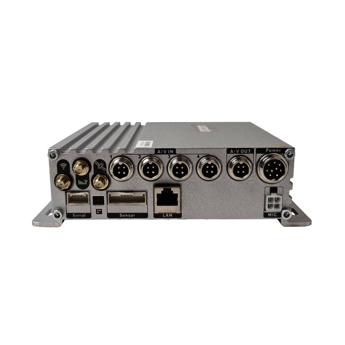 Vídeo Grabador Móvil AHD, incluye módulos de 3G, GPS y WIFI. Soporta 4 canales AHD hasta 2MP, sistema de almacenamiento mediante memoria SD