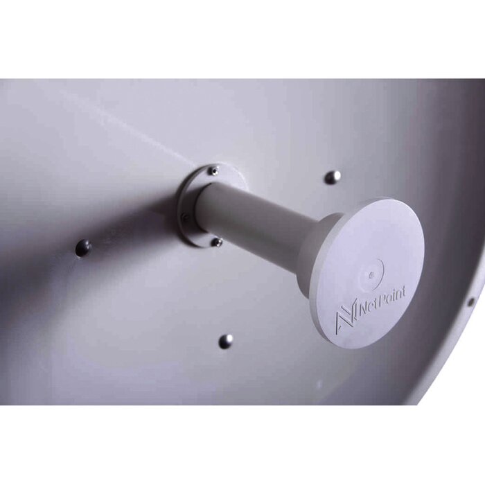 Antena Direccional de 3 ft, 4.9-6.2 GHz, Ganancia 34 dBi con SLANT de 45 ° y 90°, Conectores N-hembra, y montaje incluido.