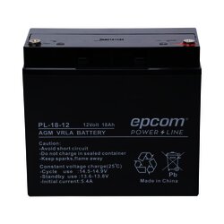 Batería con Tecnología AGM / VRLA, 12 Vcd, 18 Ah. terminal de tornillo HEX