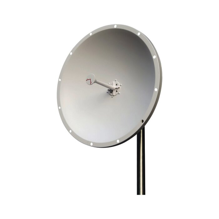 Antena Direccional, Frecuencia extendida de (4.8 - 6.5 GHz), ganancia 28 dBi, conectores N-Macho, dimensiones (2 ft), slant de (45° y 90°), incluye jumpers y montaje