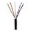 Bobina de Cable UTP de 4 Pares, Pan-Net, Para Exterior con Gel, Cat6 (23 AWG), Industrial para Climas Extremos, Color Negro, 305 m