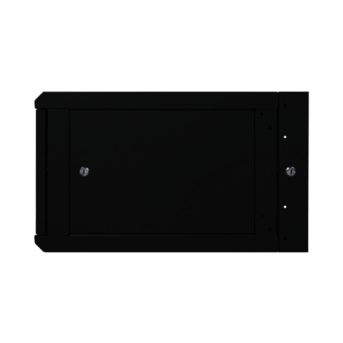 Gabinete Abatible de Pared (Con Marco Trasero) con Rack 19" de 6 Unidades. Ventana de Cristal Templado.