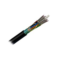 Cable de Fibra Óptica de 12 hilos, OSP (Planta Externa), No Armada, Gel, MDPE (Polietileno de media densidad), Monomodo OS2, 1 Metro