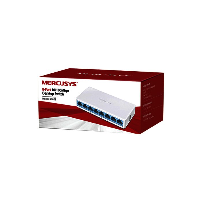 Switch no administrable para escritorio 8 puertos 10/100 Mbps