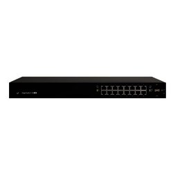 Switch EdgeMAX Administrable de 16 Puertos Gigabit con PoE+/PoE Pasivo 24V + 2 Puertos SFP, 150 W