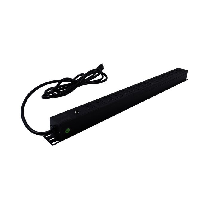 PDU barra multicontactos Vertical con 14 salidas 125V/15A, contactos tipo NEMA