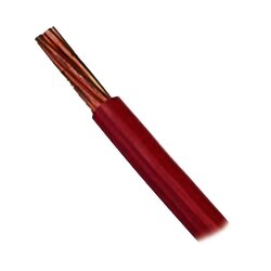 Cable 10 awg color rojo,Conductor de cobre suave cableado. Aislamiento de PVC, auto extinguible. (Venta por Metro)