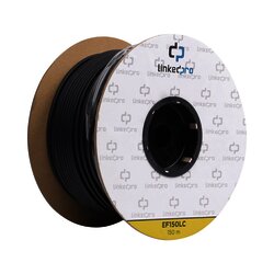 Carrete de Fibra Óptica Monomodo con conectores LC-LC Duplex, Reforzada con Kevlar, de 150 metros