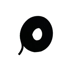 Rollo de Cinta de Contacto, de 75 Pies (22.9m) de Largo, 19.1 mm de Ancho, Color Negro