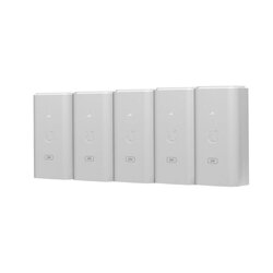 5 Unidades del Adaptador PoE Ubiquiti de 24 VDC, 0.5 A con puerto Gigabit, color blanco
