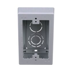 Caja de Pared Superficial, uso Universal con Placas de Pared, Con Cinta Adhesiva, Color Blanco