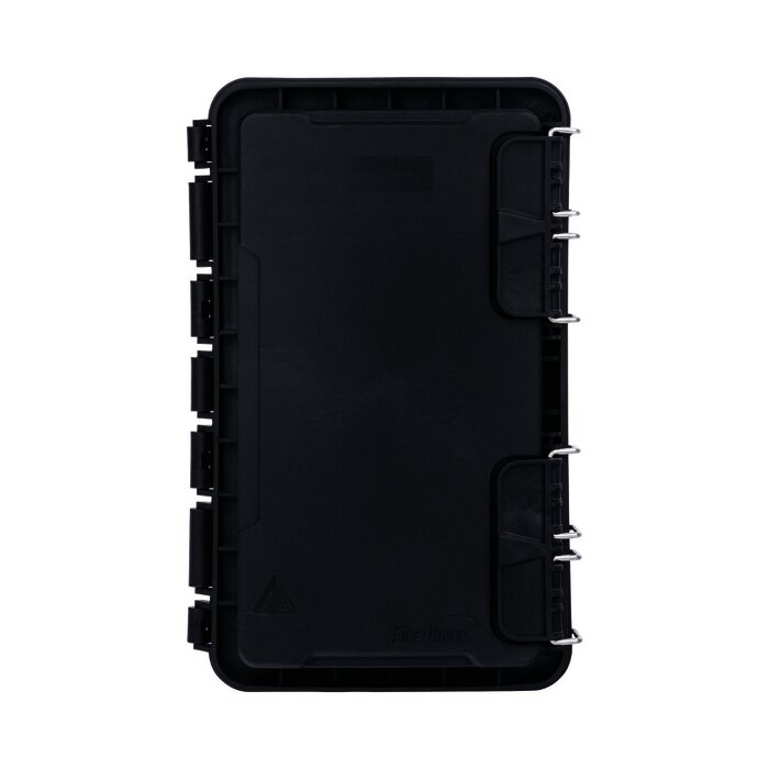 Caja de Distribución de Fibra Óptica, Hasta 96 Empalmes, Exterior IP65, Color Negro