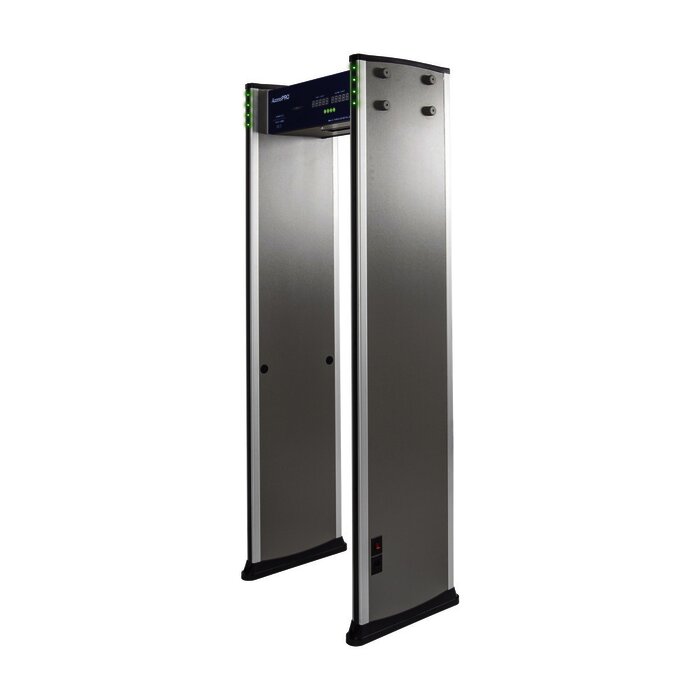 Detector de metales de 6 zonas/ Uso en Interior/ Contador de alarmas y Personas