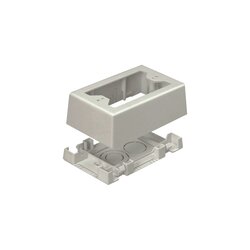 Caja de Pared Superficial, uso Universal con Placas de Pared, Con Cinta Adhesiva, Color Blanco Mate