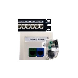 Casete de etiquetas adhesivas, para Patch Panel, Face Plate o Cajas Superficiales, identificación para 4 puertos, 125 etiquetas