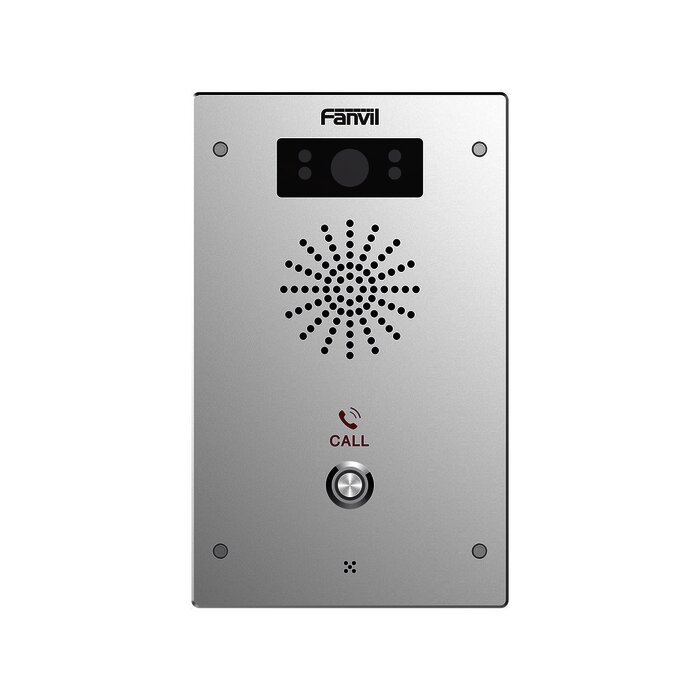 Video Intercomunicador IP, 2 líneas SIP, 2 relevadores con botón para llamada, Onvif, anti-vandálico, PoE, IP65 e IK10, PoE