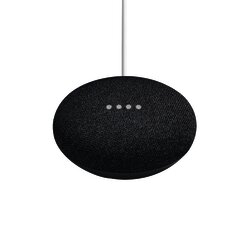 Google Home Mini Asistente de Voz, Inalámbrico, WiFi, Bluetooth, Negro