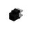 Módulo Jack Keystone Cat5e con terminación en ángulo 180 º Color Negro