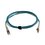 Jumper de Fibra Óptica Multimodo 50/125 XGLO OM4, LC-LC Duplex, OFNR, Color Aqua, 3 Metros