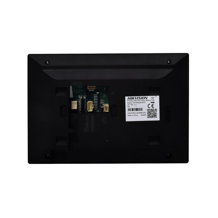 Monitor IP Touch Screen 7" para Videoportero IP Modular / Vídeo en Vivo / PoE Estándar / Apertura Remota / Llamada Entre Monitores / Audio de dos vías / Policarbonato