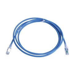 Patch Cord Z-MAX Cat6A S/FTP, CM/LS0H, 7ft, Color Azul, Versión Bulk (Sin Empaque Individual)
