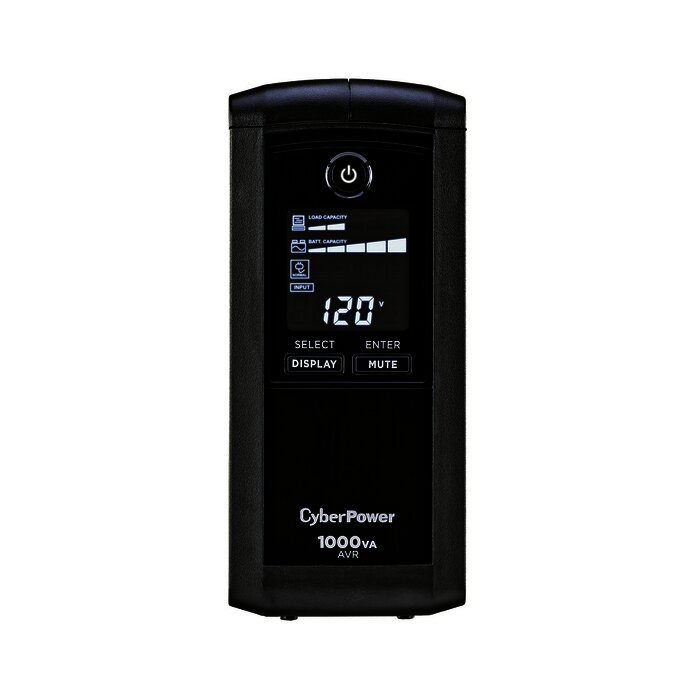 UPS de 1000 VA/600 W, Topología Línea Interactiva, Entrada 120 Vca NEMA 5-15P, Tipo Mini Torre, Con 9 Tomas NEMA 5-15R