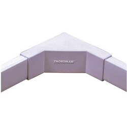 Esquinero interior blanco de PVC auto extinguible, para canaletas TMK1020, TMK1020SD, TMK1020CD (5120-02001)