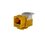 Módulo Jack Keystone Cat5e sin Herramienta (toolless) para faceplate - Color Amarillo