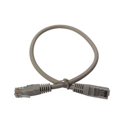 Cable de parcheo UTP cruzado Cat6 0.4 m - Gris