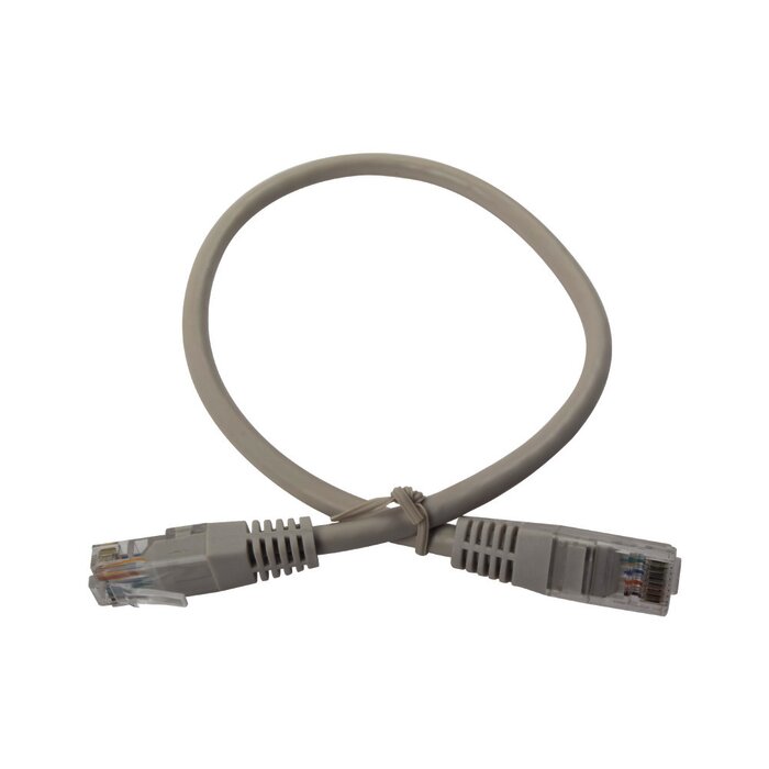 Cable de parcheo UTP cruzado Cat6 0.4 m - Gris