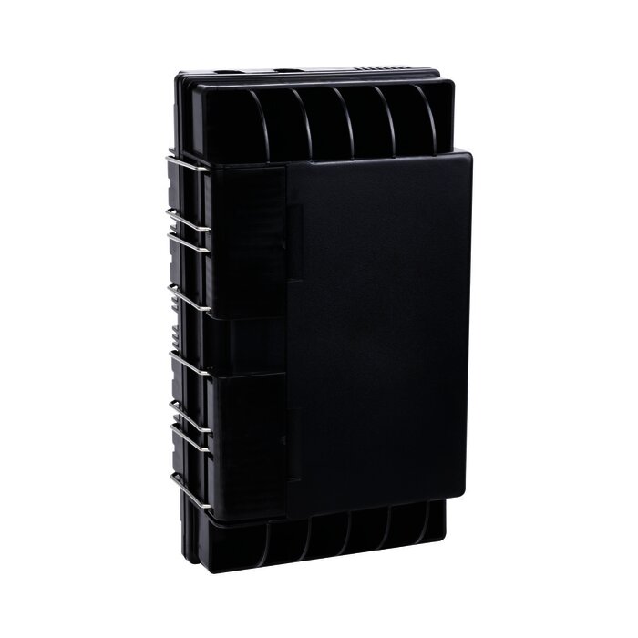Caja de Empalme de Fibra Óptica, Exterior IP65, Hasta 144 Empalmes