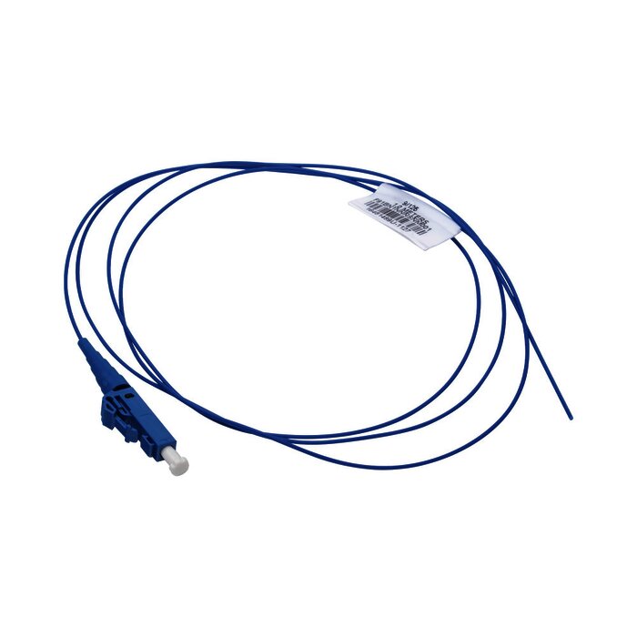 Pigtail de Fibra Óptica LC Simplex, Monomodo OS2 9/125, 900um, Color Azul, 3 Metros