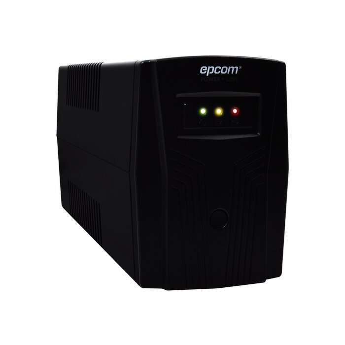 UPS de 600VA/360W / Topología Línea Interactiva / Entrada y Salida 120 Vca / Regulador de Voltaje AVR 80-150 Vca / Clavija NEMA 5-15P / 4 Tomas NEMA 5-15R