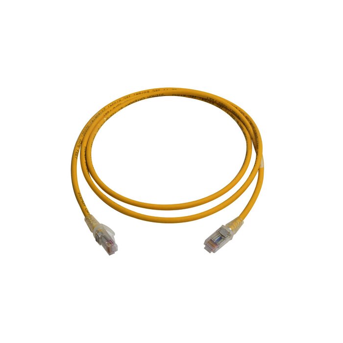 Patch Cord MC6 Modular Cat6 UTP, CM/LS0H, 5ft, Color Amarillo