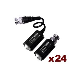Kit de 24 pares de transceptores pasivos TurboHD para aplicaciones de video por UTP cat 5e/6 en alta definición