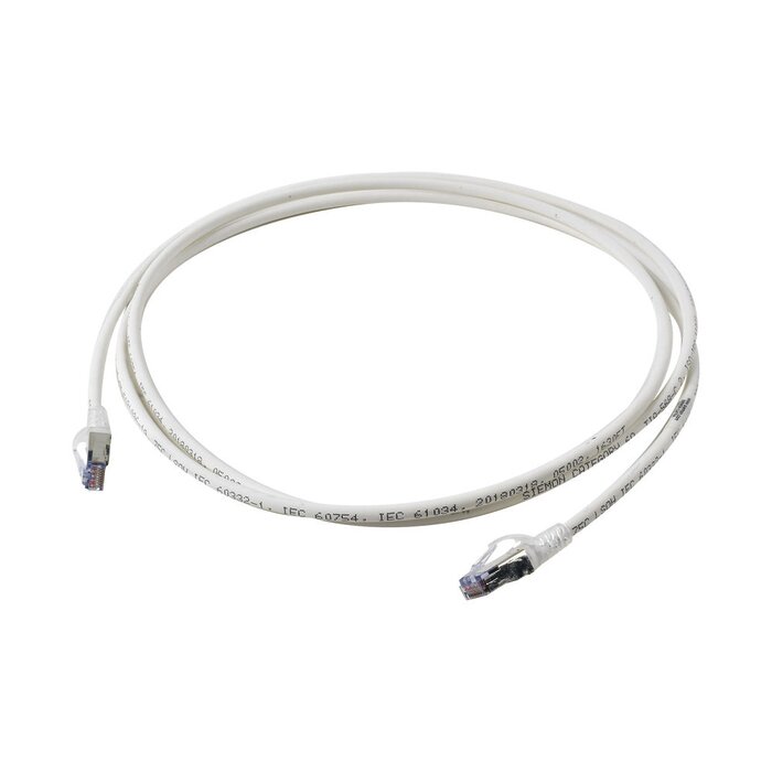 Patch Cord "Skinny" Cat6A Blindado S/FTP, 7ft, Diámetro Reducido 28 AWG, Color Blanco