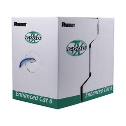Bobina de Cable UTP 305 m. de Cobre, Pan-Net, Reelex, Azul, Categoría 6 Mejorado (23 AWG), PVC (CM), de 4 pares