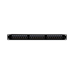 Patch panel Blindado (STP) de 24 puertos Cat6, 19in