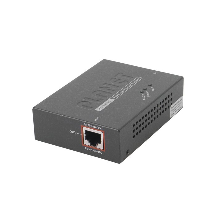 Extensor 100m PoE 802.3af de 1 puerto 10/100 Mbps
